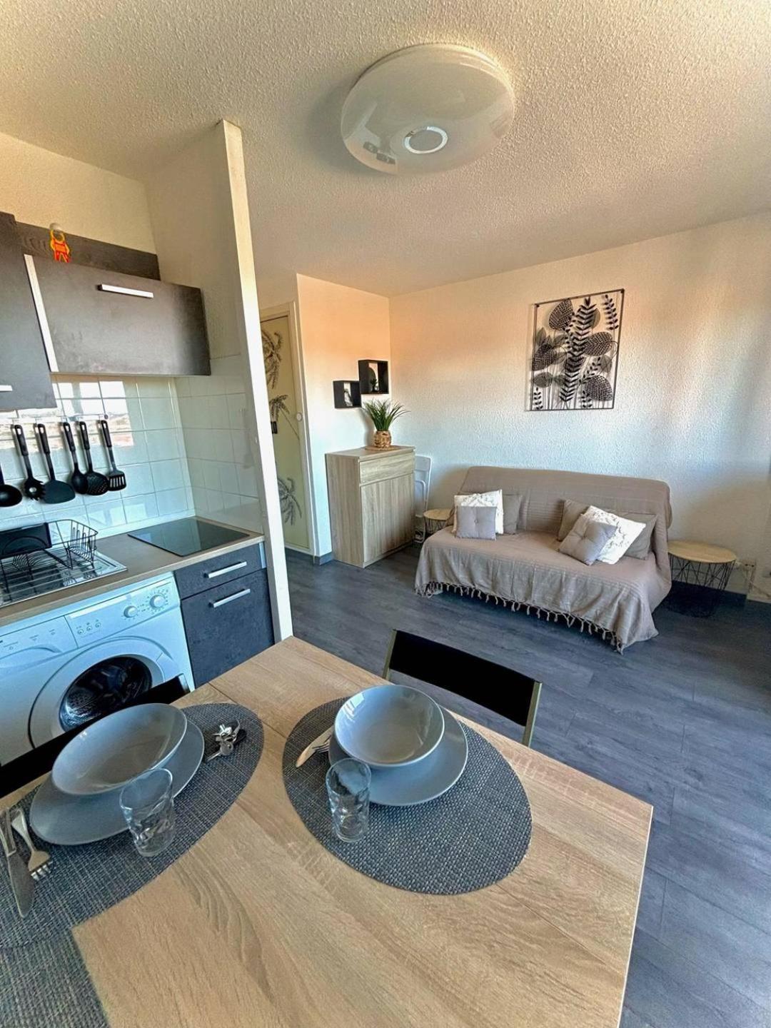 Studio Cosy A Deux Pas De La Mer 2Lamp36 Le Barcarès Zewnętrze zdjęcie